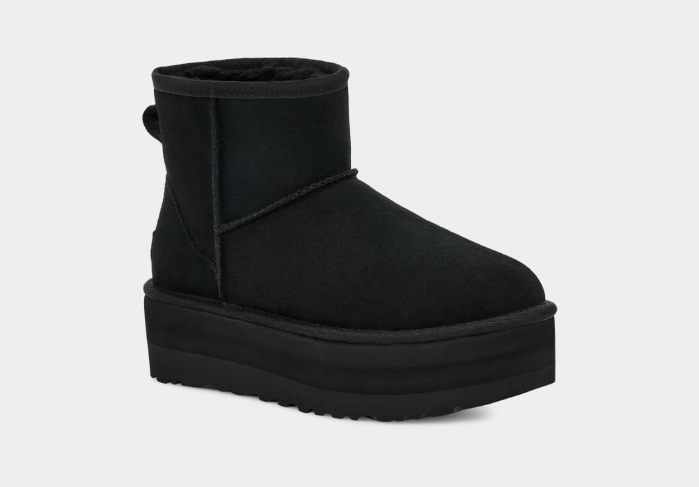 Black Ugg Classic Mini Women Platform Boots | 267390-RKJ