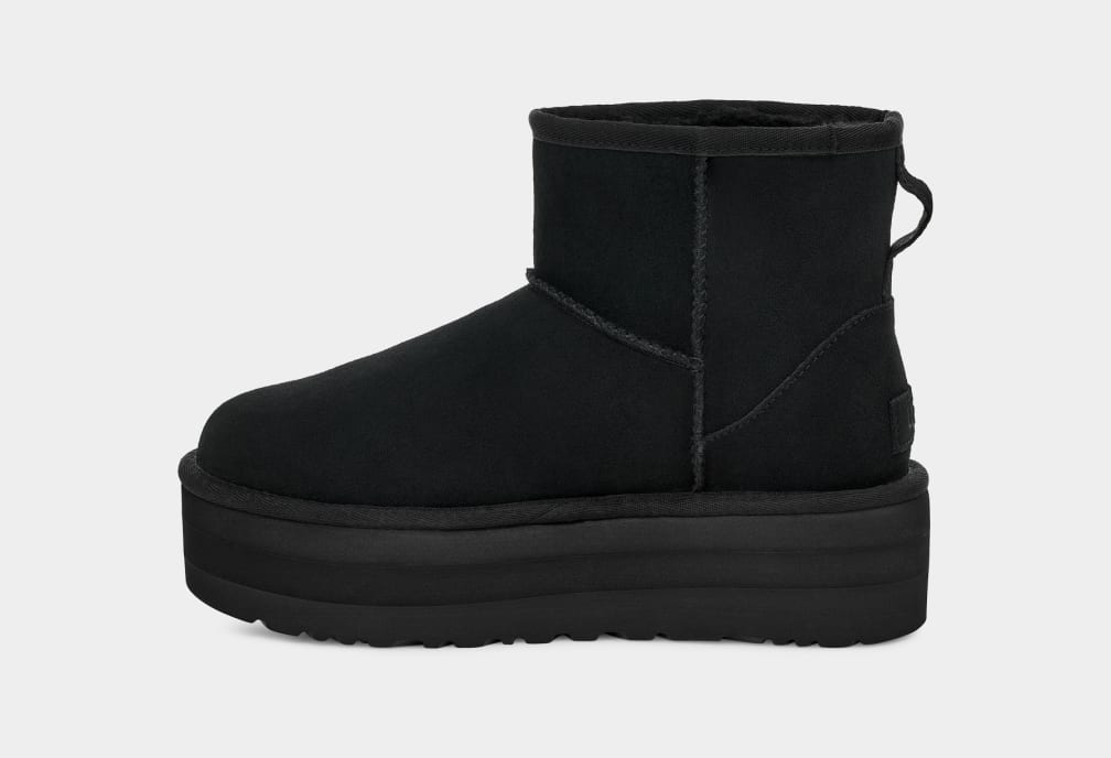 Black Ugg Classic Mini Women Platform Boots | 267390-RKJ