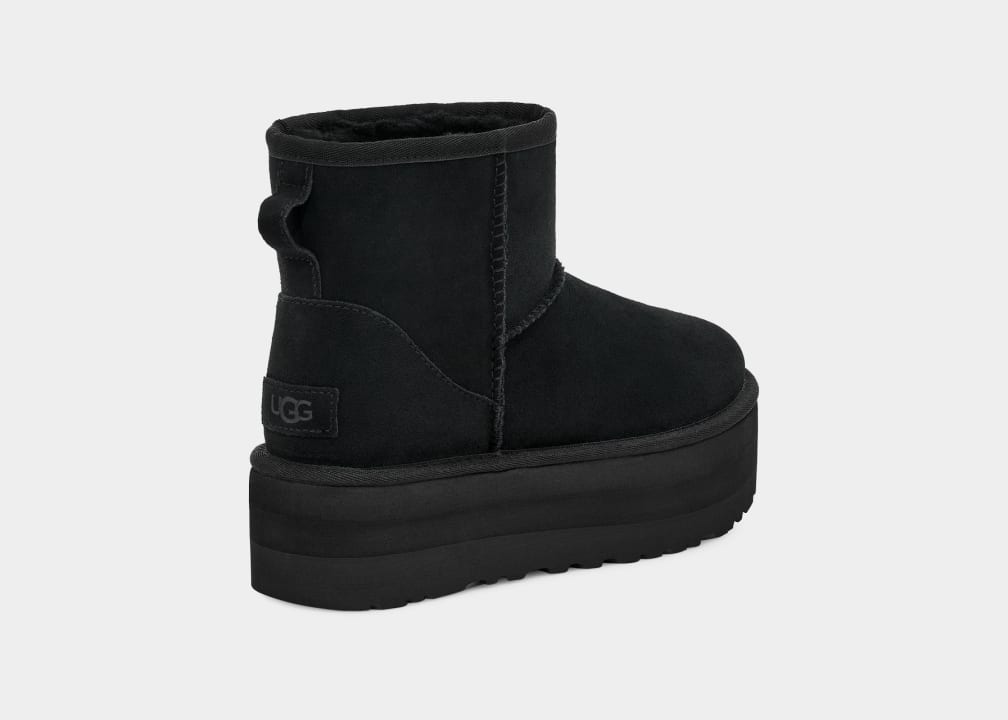 Black Ugg Classic Mini Women Platform Boots | 267390-RKJ