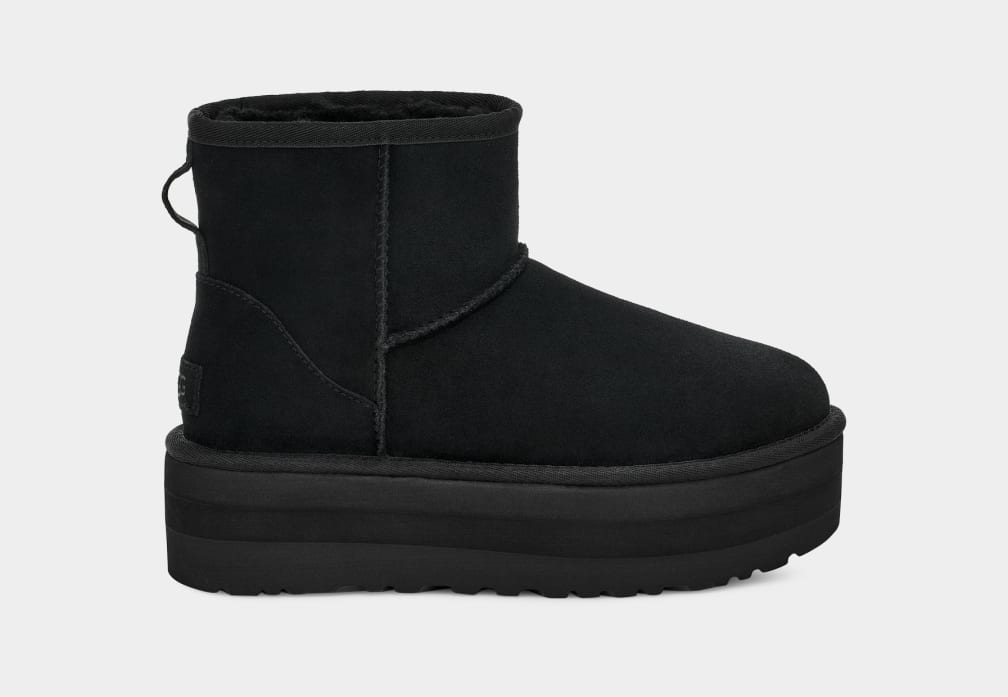 Black Ugg Classic Mini Women Platform Boots | 267390-RKJ