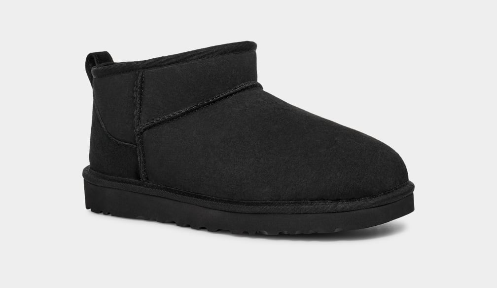 Black Ugg Classic Ultra Mini Men Boots | 503192-GUS