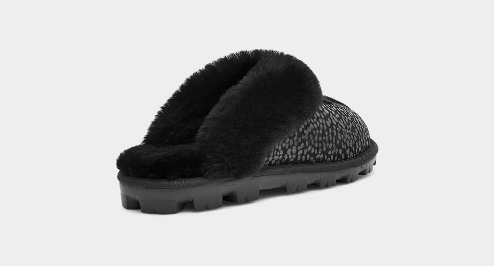 Black Ugg Coquette Sparkle Spots Women Slippers | 192306-RTV