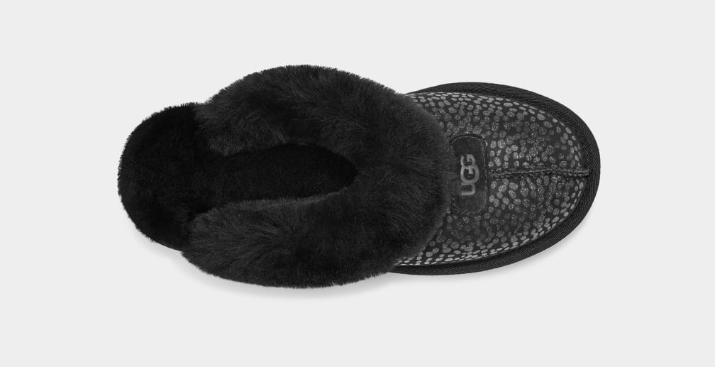 Black Ugg Coquette Sparkle Spots Women Slippers | 192306-RTV