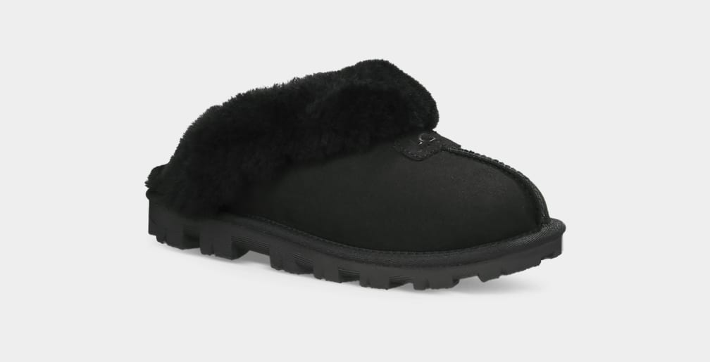 Black Ugg Coquette Women Slippers | 345697-OQX