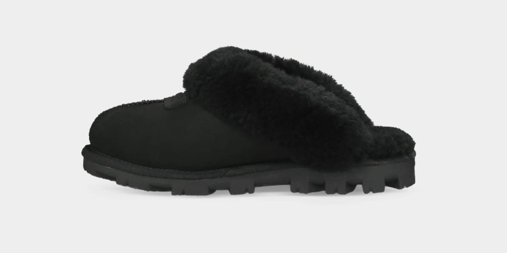 Black Ugg Coquette Women Slippers | 345697-OQX