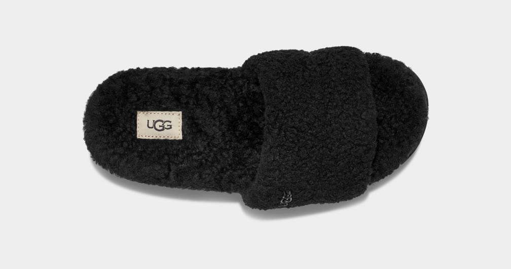 Black Ugg Cozetta Curly Women Slides | 748695-IMW