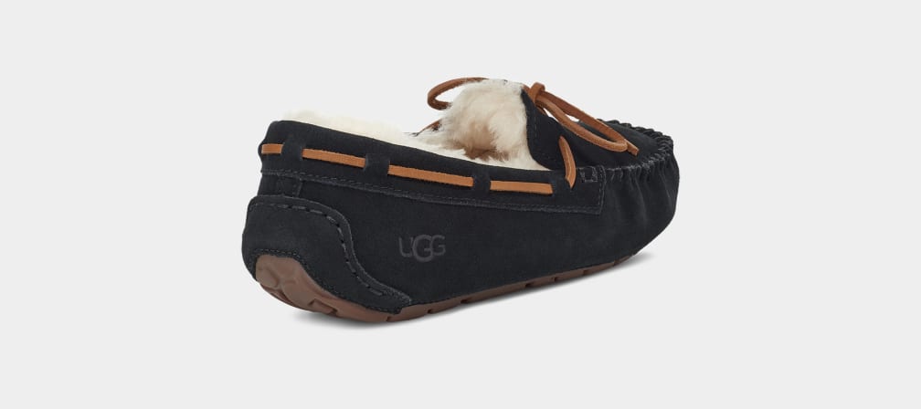 Black Ugg Dakota Women Moccasins | 684725-NIU