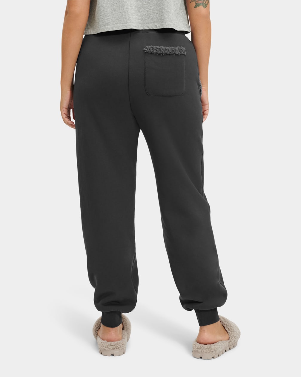 Black Ugg Daylin Bonded Fleece Women Pants | 751394-KWC