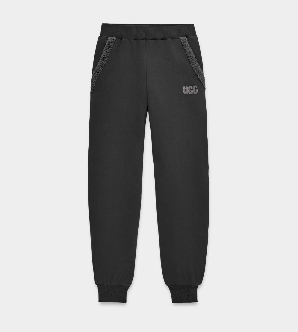 Black Ugg Daylin Bonded Fleece Women Pants | 751394-KWC