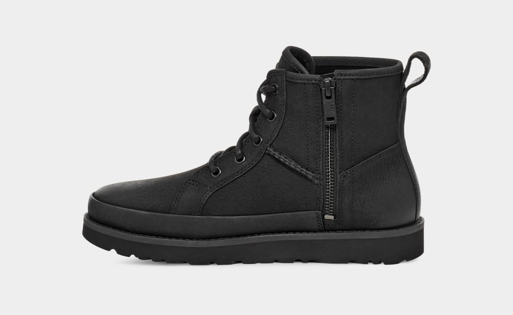 Black Ugg Deconstructed Lace Women Boots | 403571-CKU