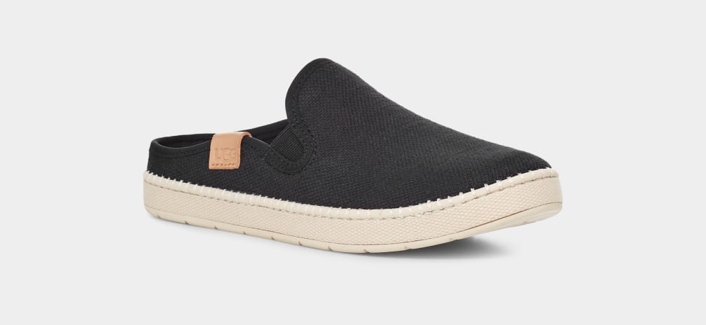 Black Ugg Delu Women Moccasins | 523109-FMA