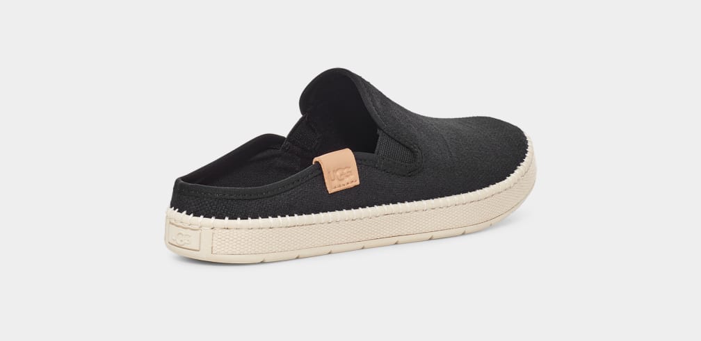 Black Ugg Delu Women Moccasins | 523109-FMA