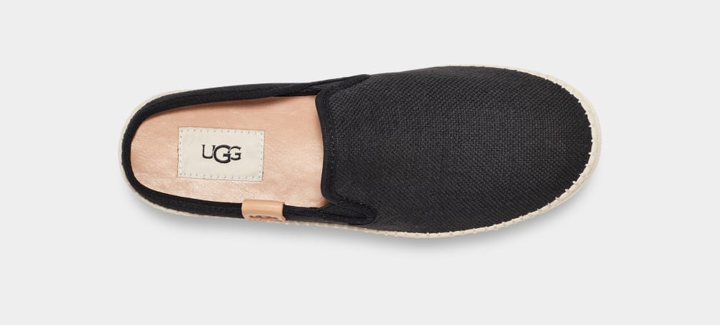 Black Ugg Delu Women Moccasins | 523109-FMA