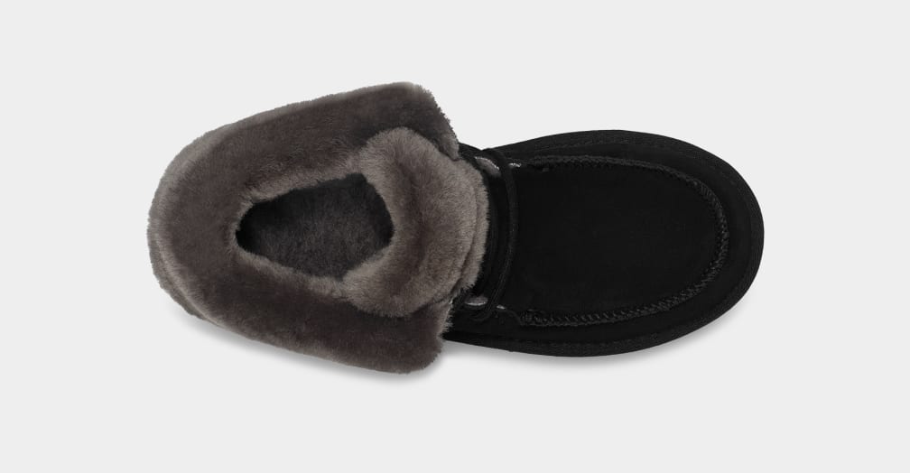 Black Ugg Diara Women Moccasins | 302856-ZOQ