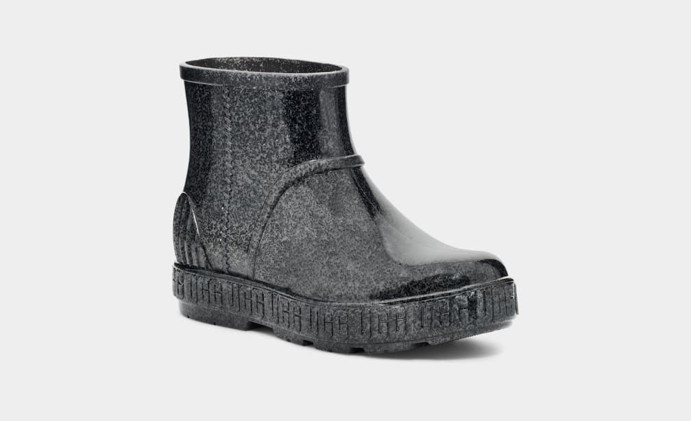 Black Ugg Drizlita Glitter Kids' Boots | 497265-JIB