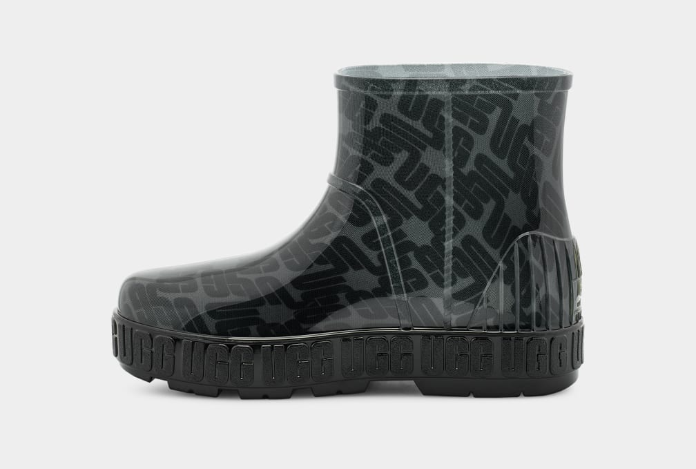 Black Ugg Drizlita Graphic Monogram Women Boots | 180769-ZDK