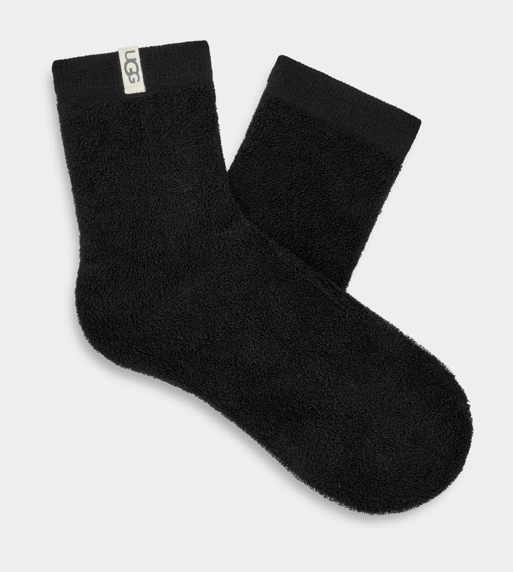 Black Ugg Droplet Women Socks | 054673-DXI