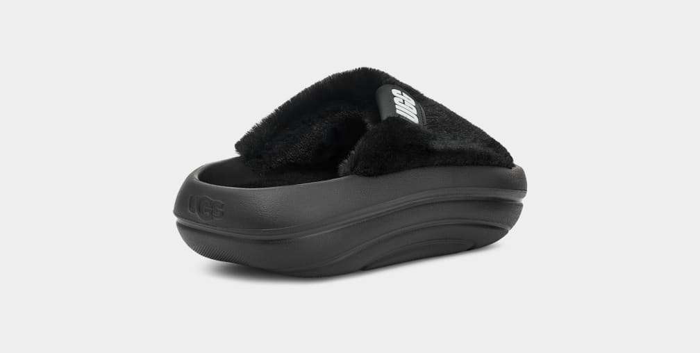 Black Ugg FoamOplush Women Slides | 041967-CSN