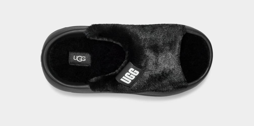 Black Ugg FoamOplush Women Slides | 041967-CSN