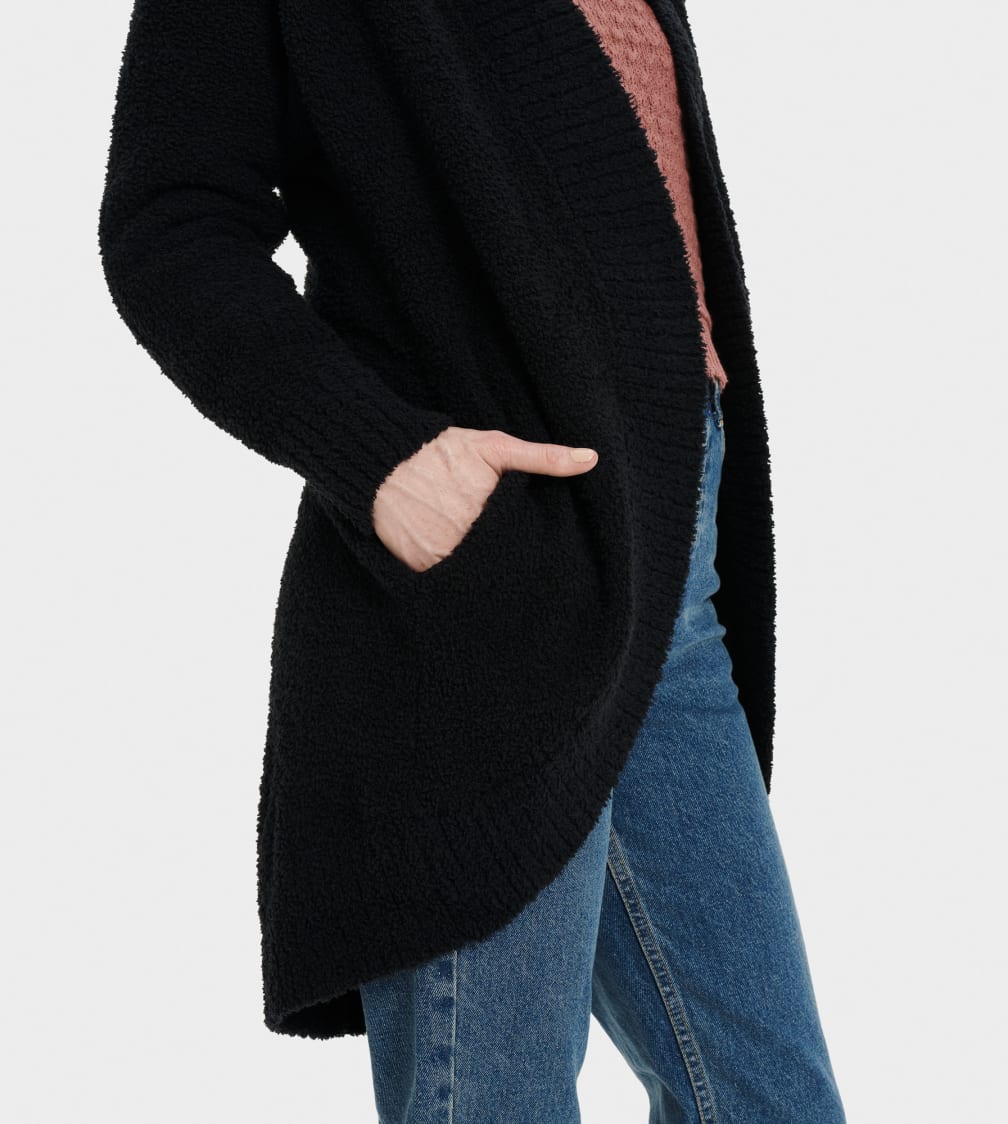 Black Ugg Fremont Women Cardigan | 654038-IXH