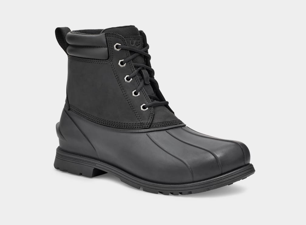 Black Ugg Gatson Mid Men Boots | 461328-LRH