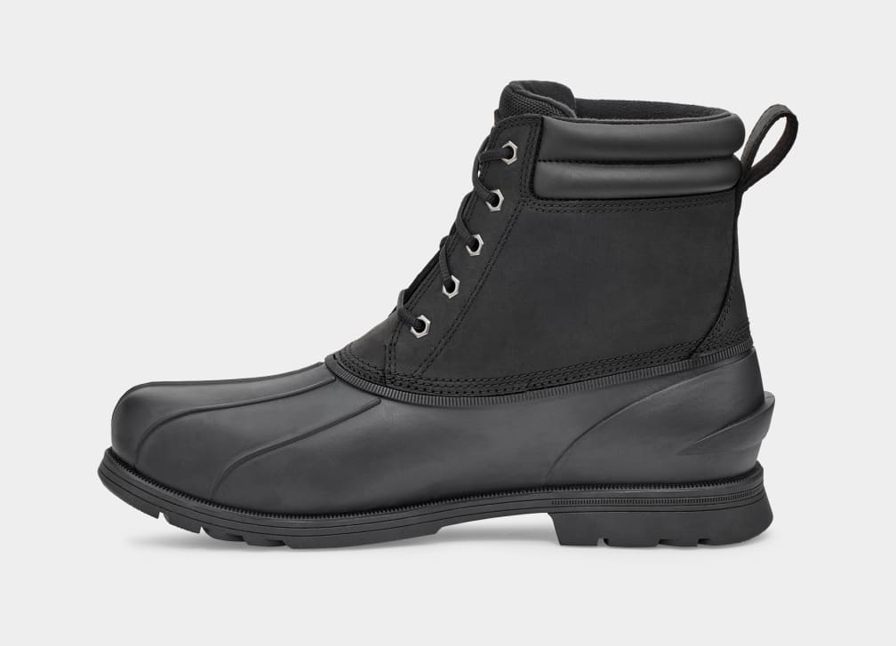 Black Ugg Gatson Mid Men Boots | 461328-LRH