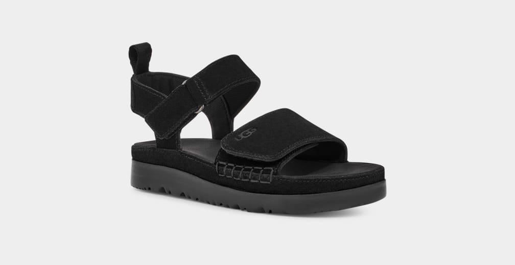 Black Ugg Goldenstar Kids' Sandals | 453026-FVQ