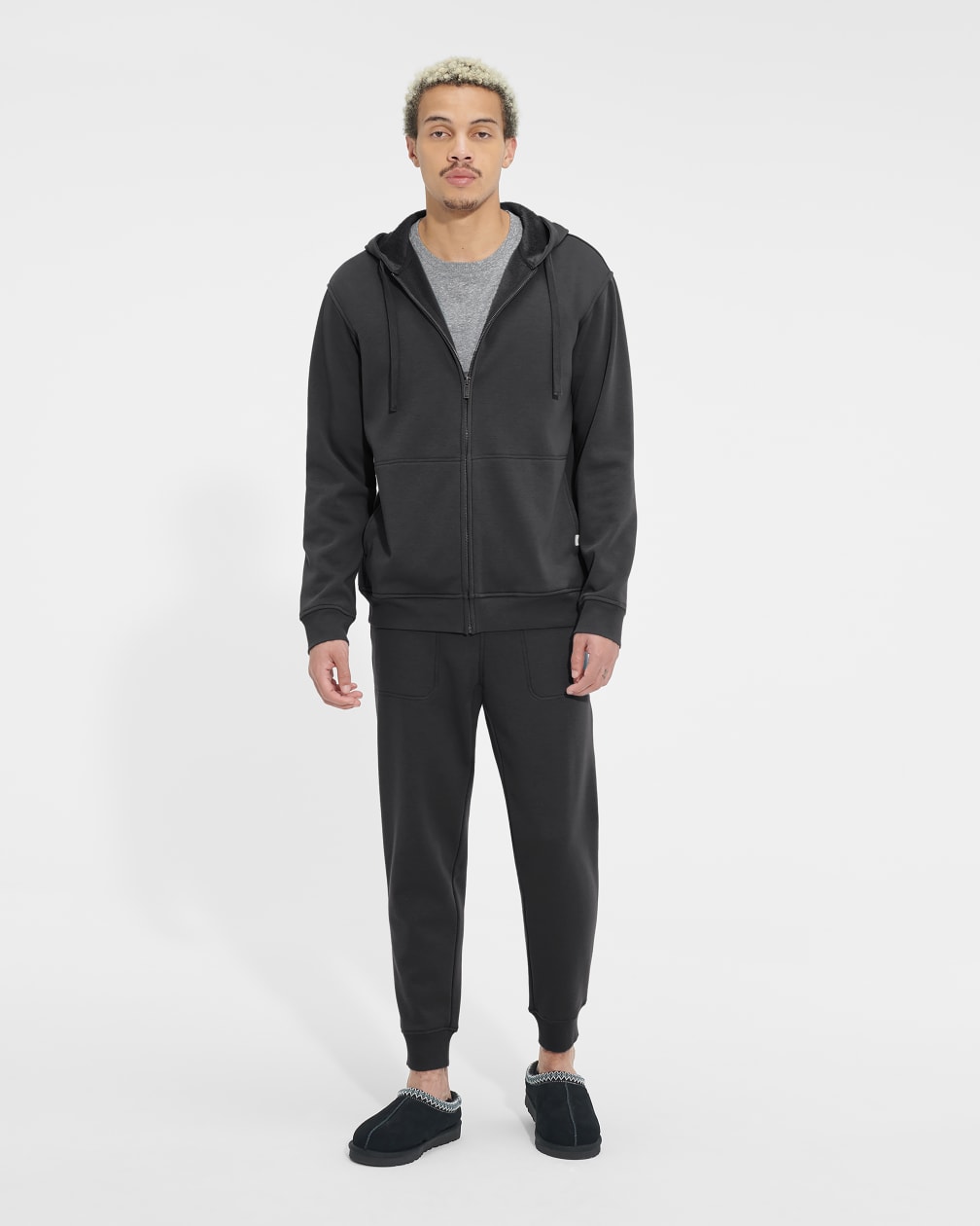 Black Ugg Gordon Zipped Men Hoodie | 901843-EYG