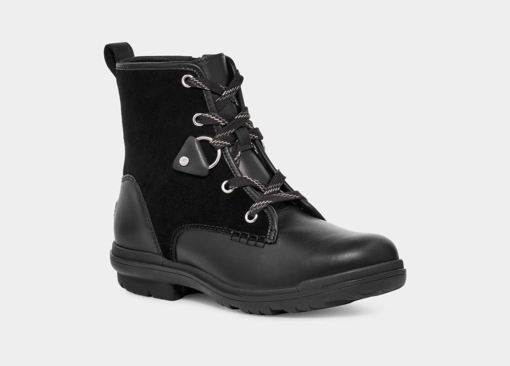 Black Ugg Hapsburg Hiker Women Boots | 719402-APE