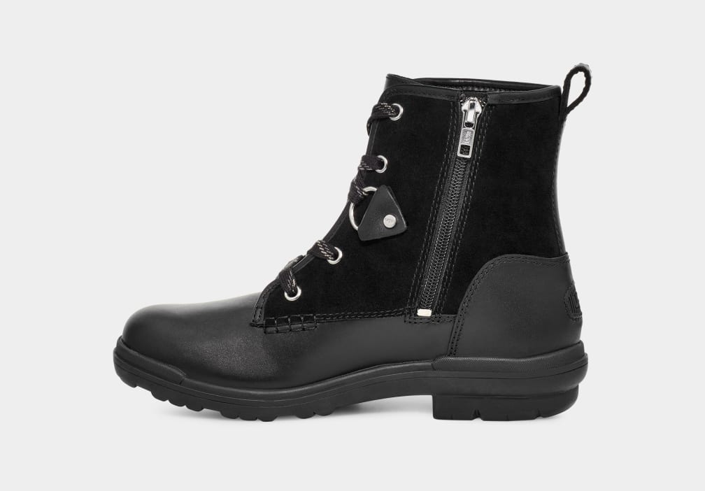 Black Ugg Hapsburg Hiker Women Boots | 719402-APE