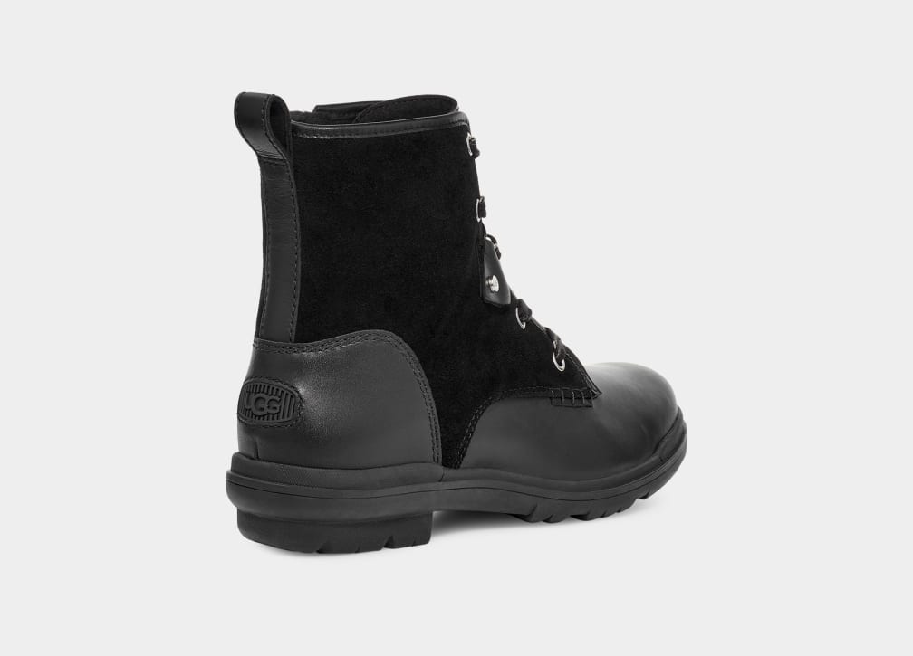 Black Ugg Hapsburg Hiker Women Boots | 719402-APE