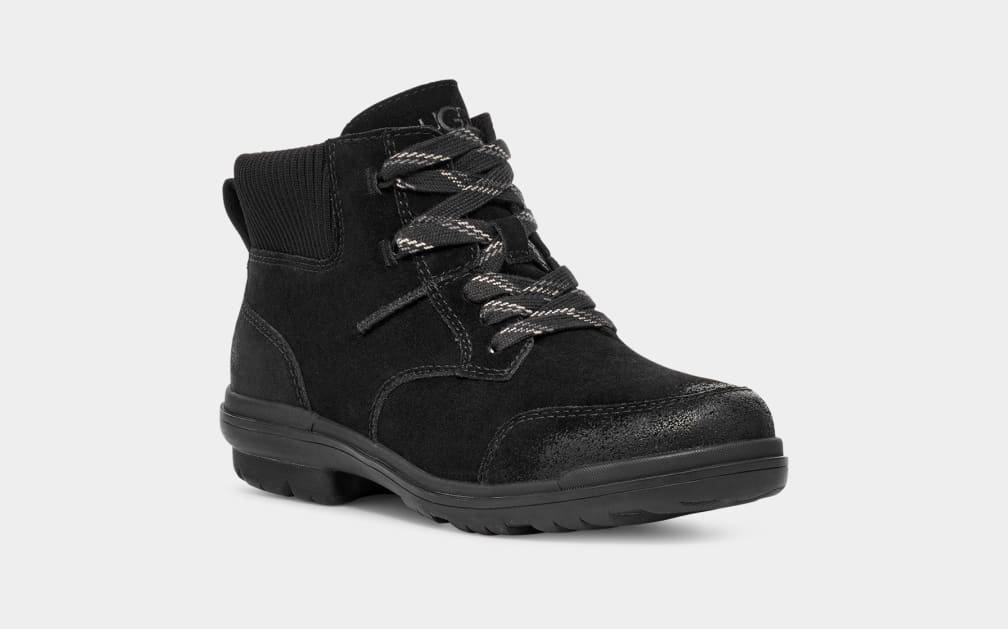 Black Ugg Hapsburg Women Ankle Boots | 214805-APB