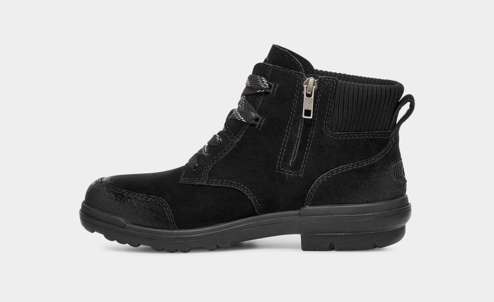 Black Ugg Hapsburg Women Ankle Boots | 214805-APB