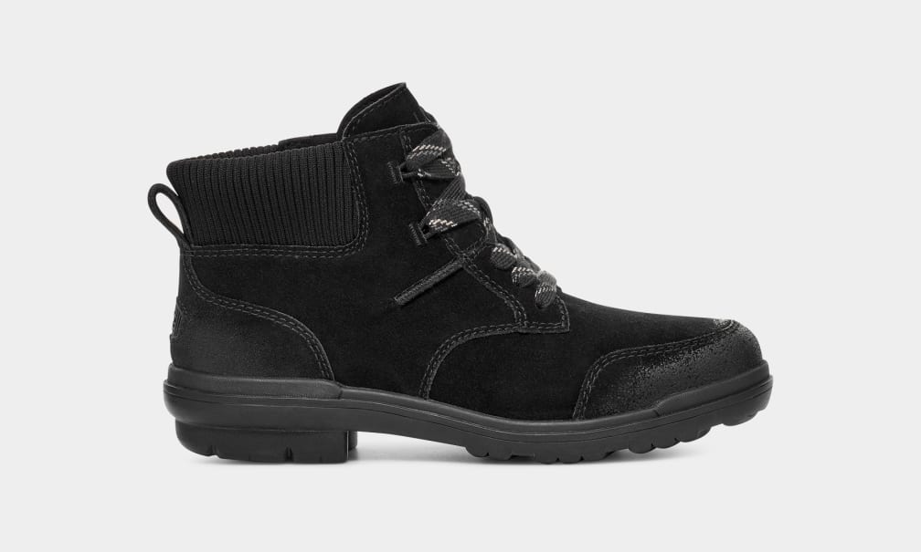 Black Ugg Hapsburg Women Ankle Boots | 214805-APB