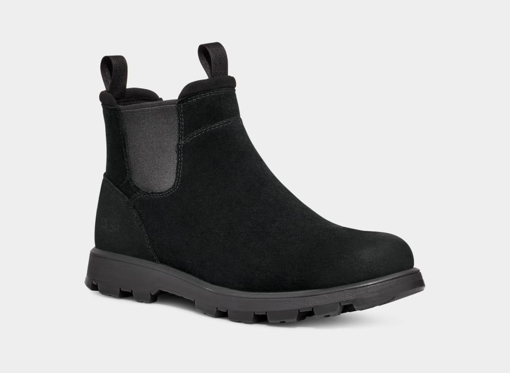 Black Ugg Hillmont Men Chelsea Boots | 169387-GSZ