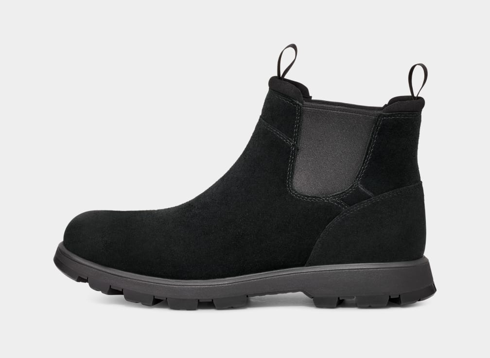 Black Ugg Hillmont Men Chelsea Boots | 169387-GSZ