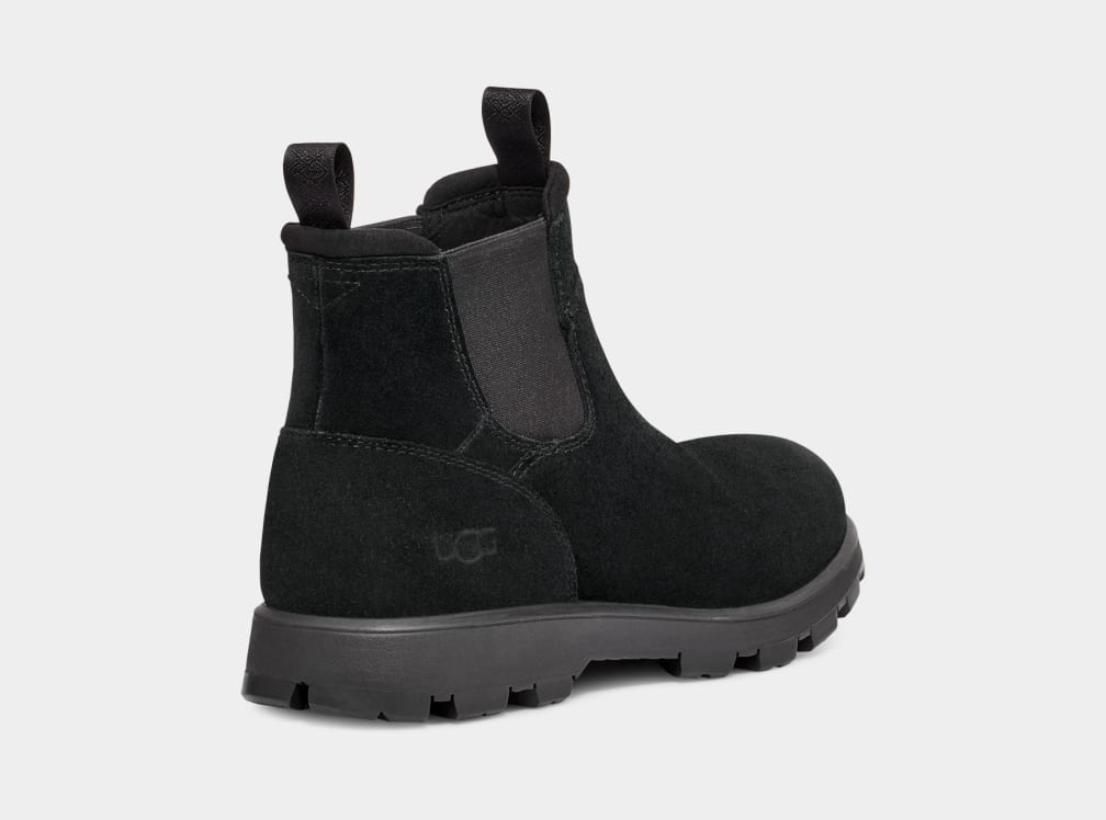 Black Ugg Hillmont Men Chelsea Boots | 169387-GSZ