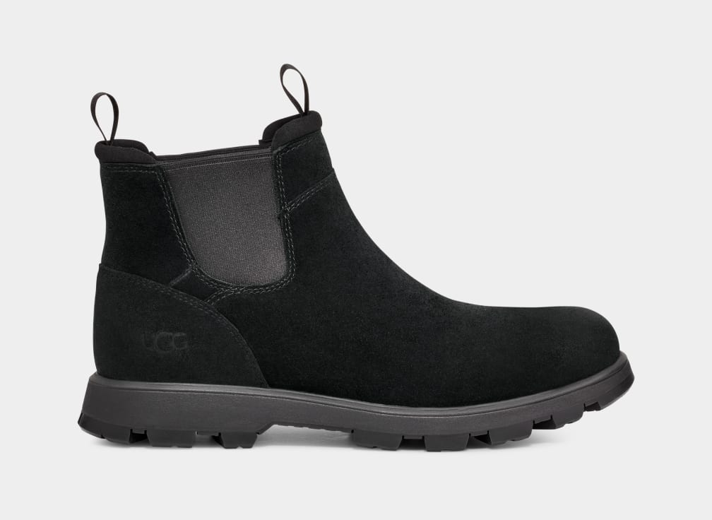 Black Ugg Hillmont Men Chelsea Boots | 169387-GSZ