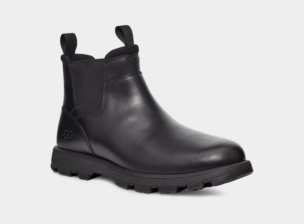 Black Ugg Hillmont Men Chelsea Boots | 276495-OWJ