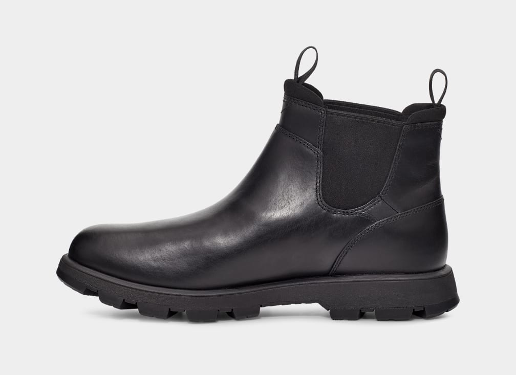 Black Ugg Hillmont Men Chelsea Boots | 276495-OWJ