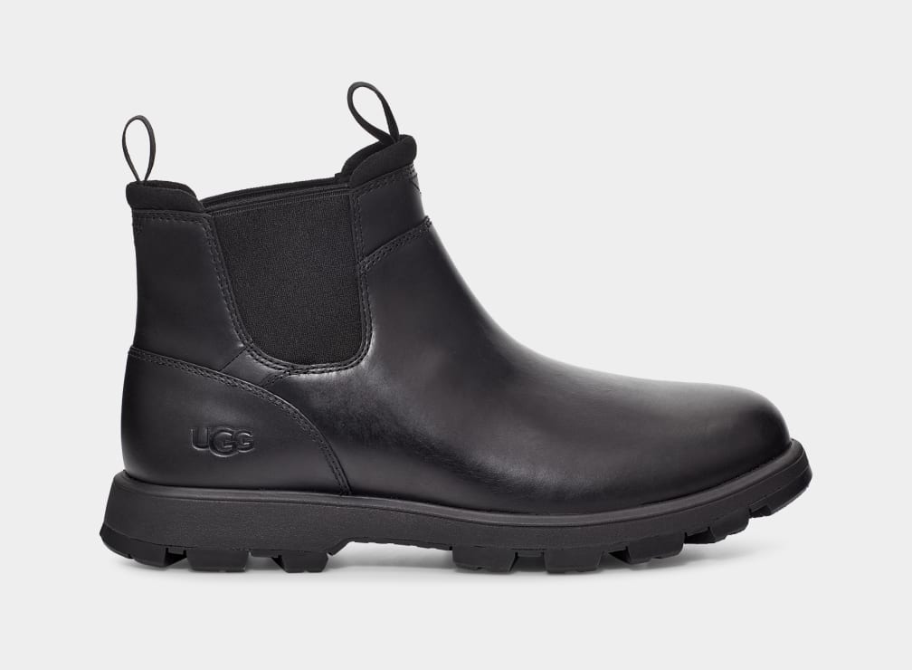 Black Ugg Hillmont Men Chelsea Boots | 276495-OWJ