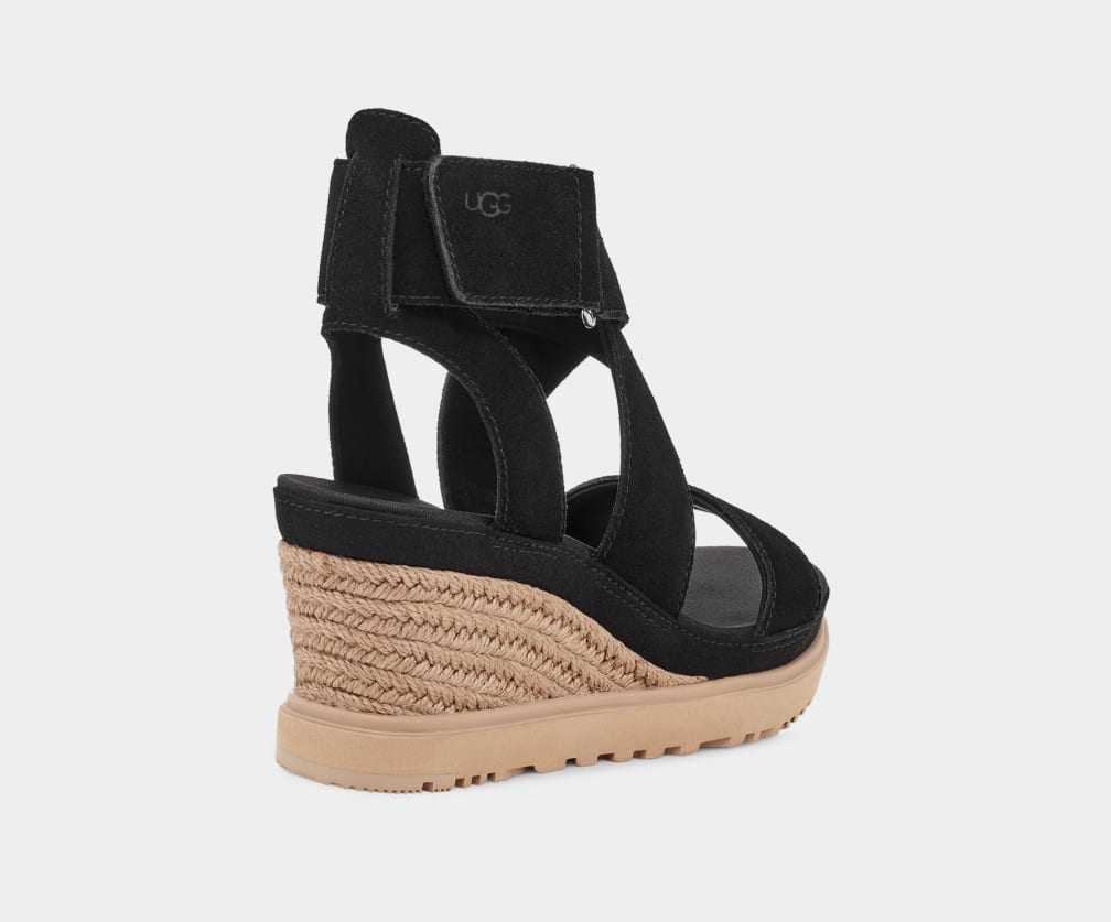 Black Ugg Ileana Women Sandals | 875401-JTG