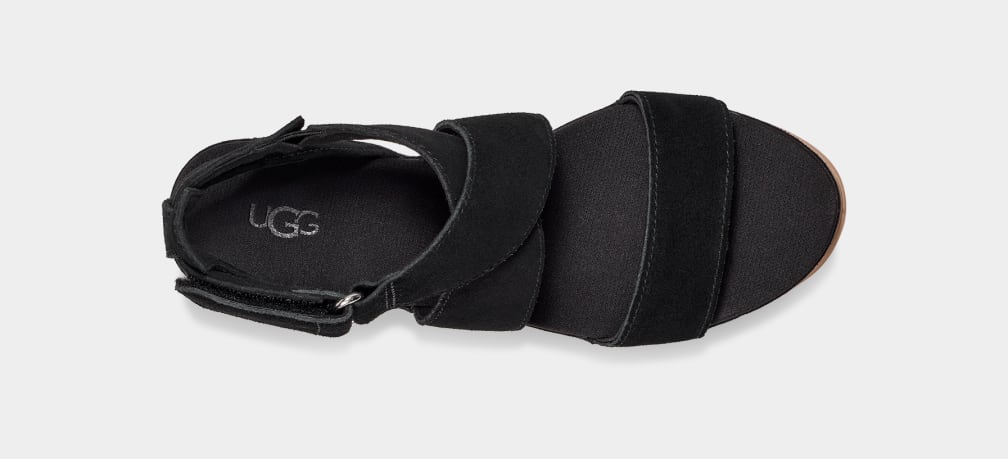 Black Ugg Ileana Women Sandals | 875401-JTG