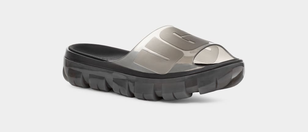 Black Ugg Jella Clear Women Slides | 930471-CVD