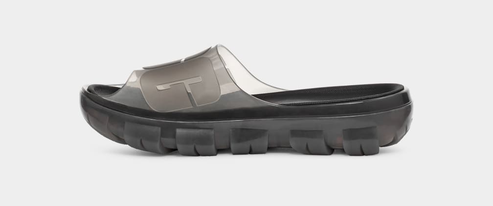 Black Ugg Jella Clear Women Slides | 930471-CVD