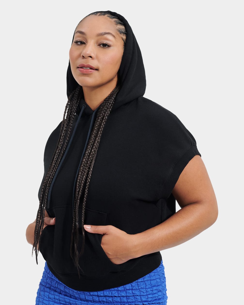 Black Ugg Jessikah Sleeveless Women Hoodie | 271580-COA