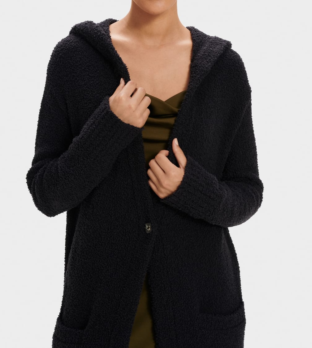 Black Ugg Judith Knit Women Cardigan | 256943-BLD