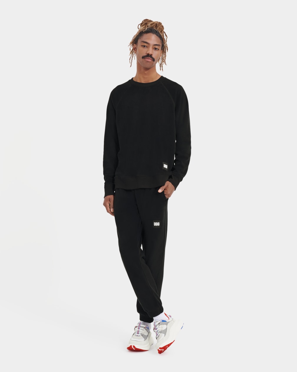 Black Ugg Kamryn Crewneck Men Sweatshirt | 978106-ZUX