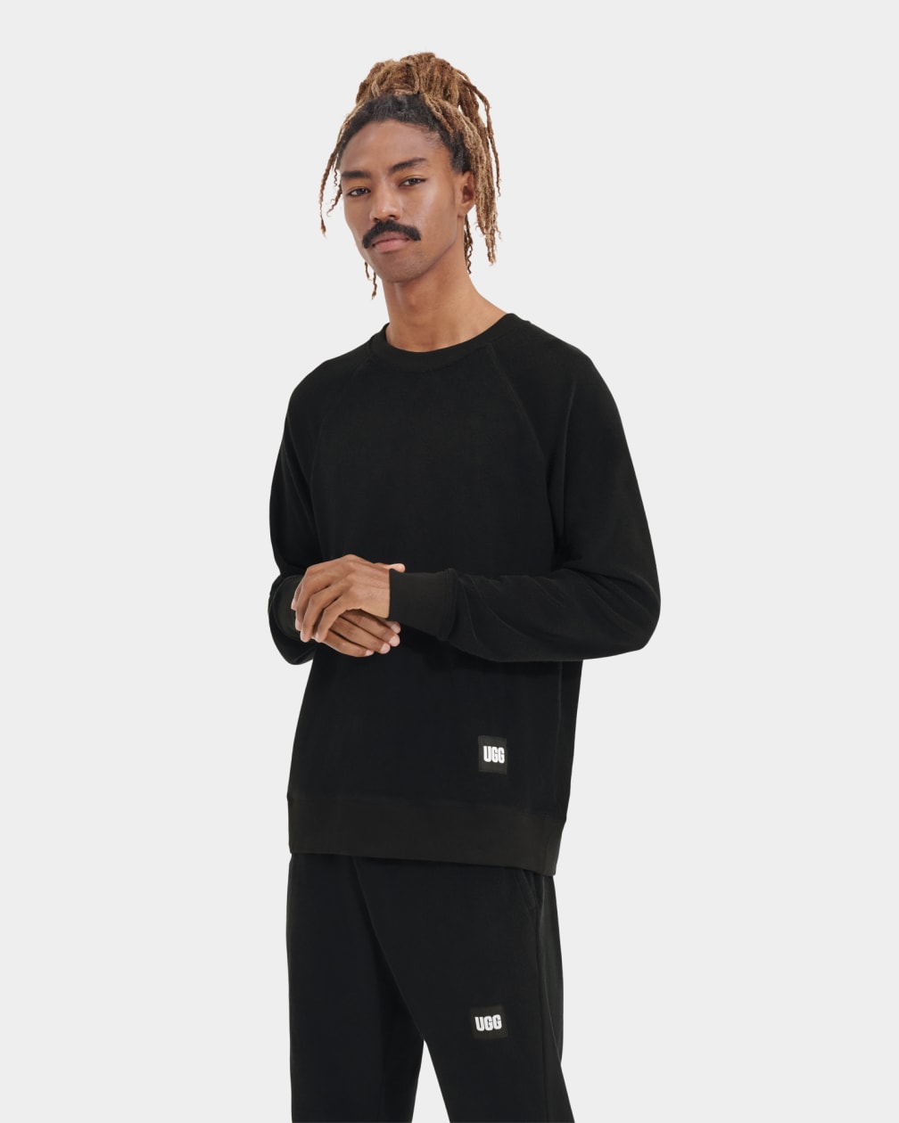 Black Ugg Kamryn Crewneck Men Sweatshirt | 978106-ZUX