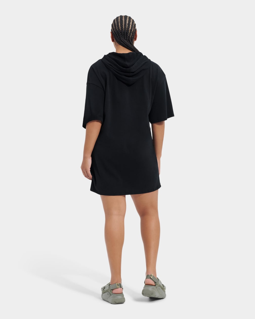 Black Ugg Kassey Hooded T Women Dress | 205987-QFP